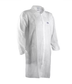 Camici monouso in polipropilene con bottoni Coverguard White SPP Coat in offerta