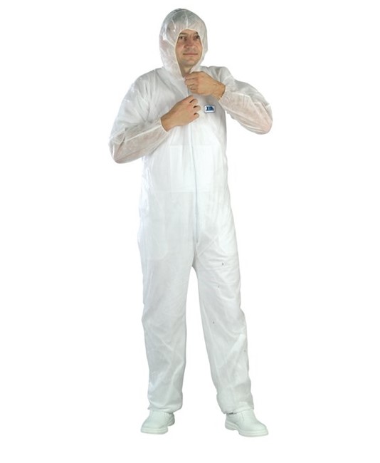 Tuta monouso in polipropilene Coverguard White SPP Coverall Tuta monouso in polipropilene Coverguard White SPP Coverall