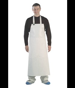 Grembiule da lavoro PVC spalmato poliuretano colore bianco