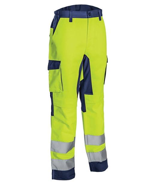 Pantaloni da lavoro alta visibilità gialli Coverguard Hibana in offerta