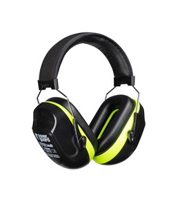 Cuffie antirumore in ABS nero e giallo fluo attenuazione media (SNR) 34DB