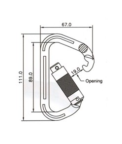 Moschettone per imbracatura Coverguard Nateq