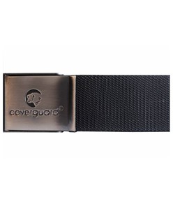 Cintura elasticizzata regolabile colore nero fibbia acciaio