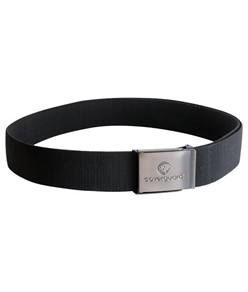 Cintura elasticizzata regolabile colore nero fibbia acciaio