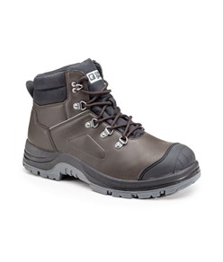Scarpe antinfortunistiche alte in pelle crosta  in offerta