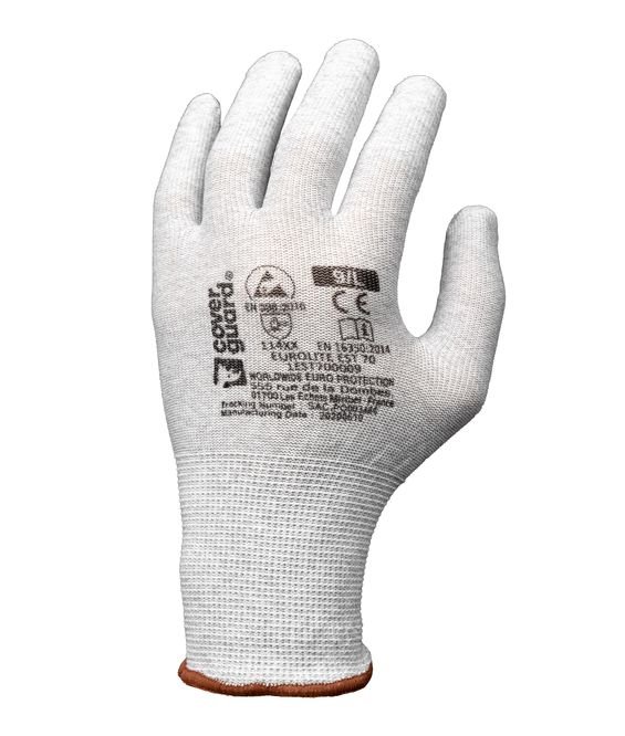 guanti da lavoro in Poliestere e Carbonio Coverguard EST70 Eurolite