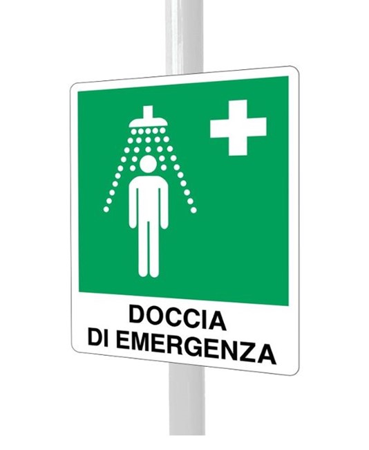 Cartello doccia di emergenza Cartello doccia di emergenza