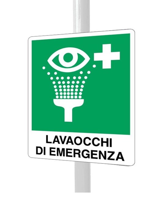 Cartello segnaletico lavaocchi di emergenza Cartello segnaletico lavaocchi di emergenza