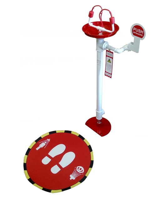 Lavaocchi di emergenza con piedistallo Safemax Lavaocchi di emergenza con piedistallo Safemax