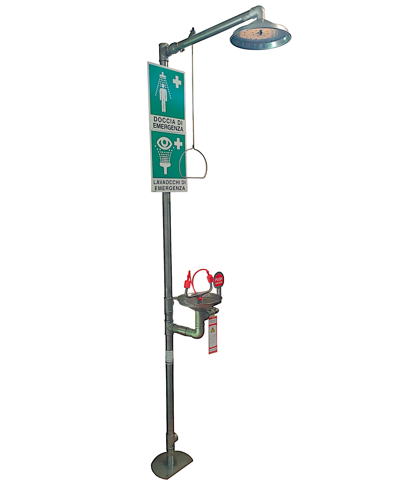 Doccia e lavaocchi di emergenza in acciaio inox Safemax