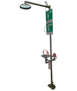 Doccia e lavaocchi di emergenza in acciaio inox Safemax