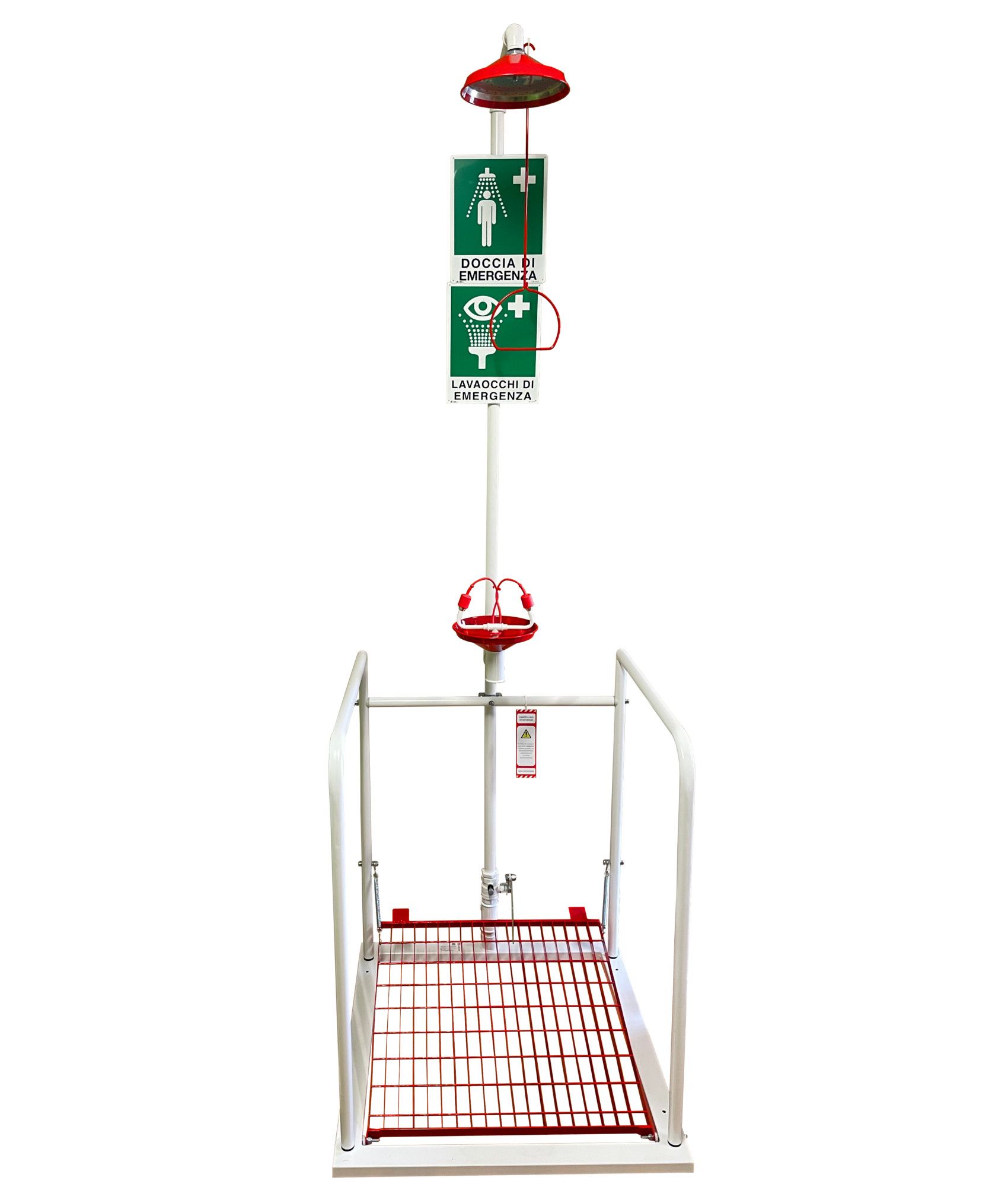 Doccia lavaocchi di emergenza a pedana Safemax