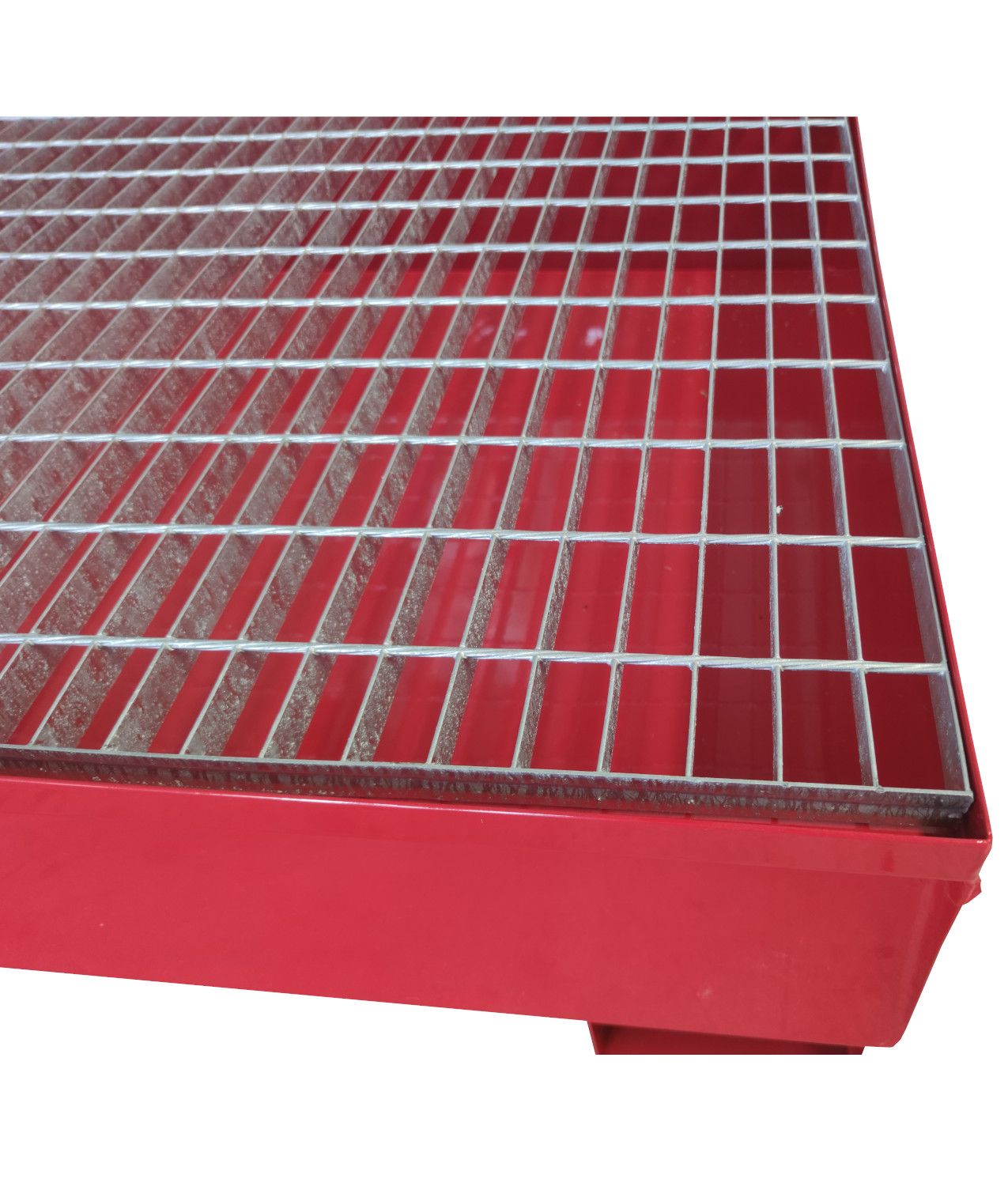 Vasca di raccolta in acciaio per 2 fusti Safemax 220 litri