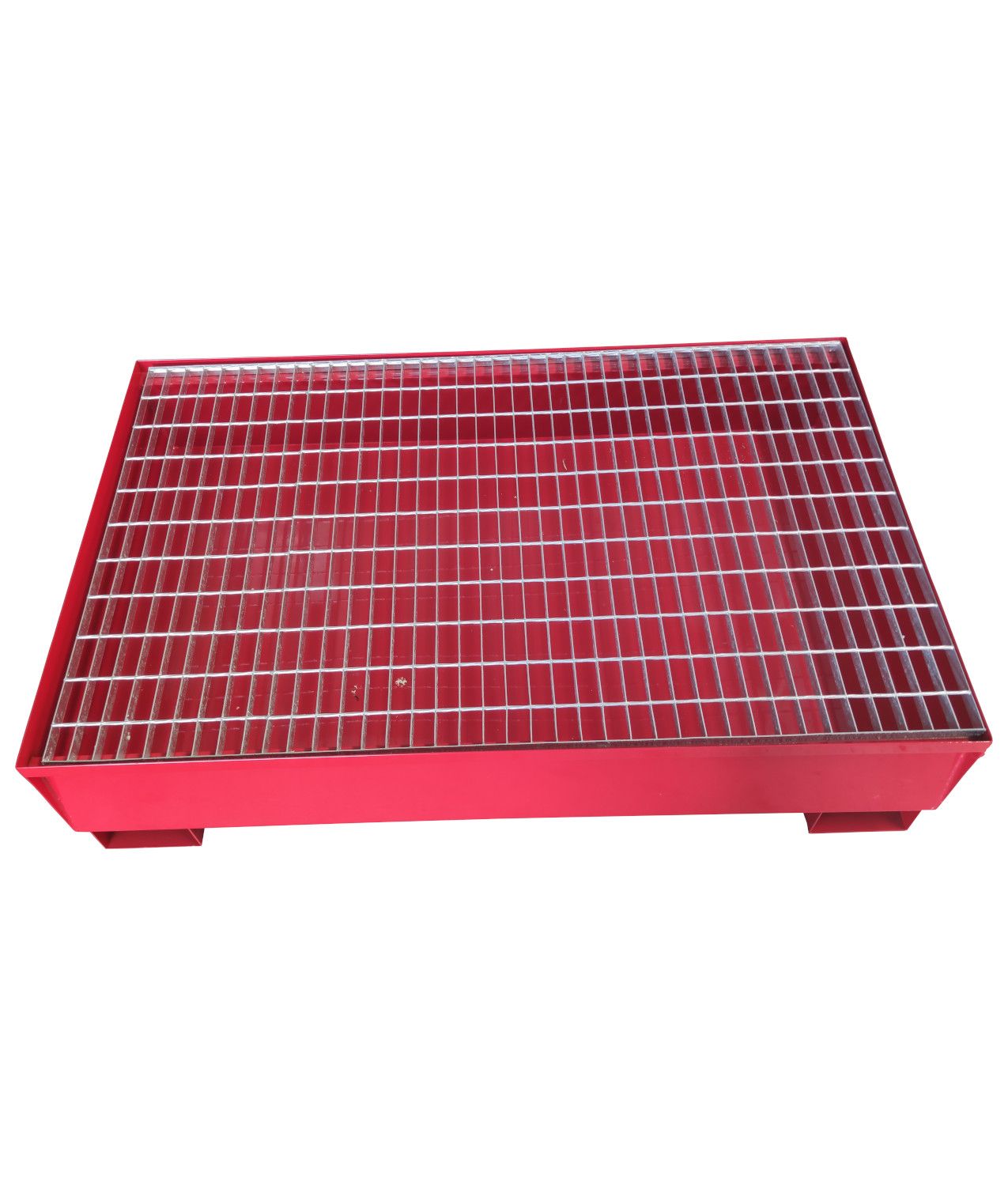 Vasca di raccolta in acciaio per 2 fusti Safemax 220 litri