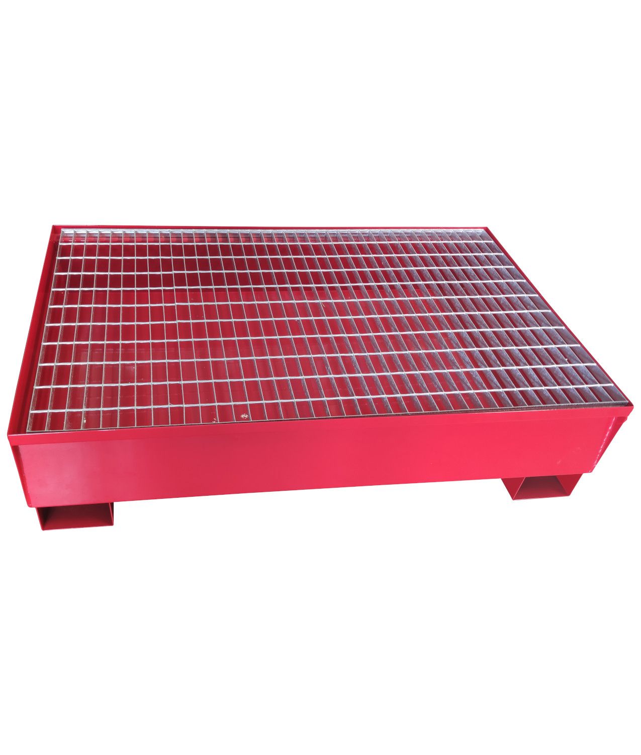 Vasca di raccolta in acciaio per 2 fusti Safemax 220 litri