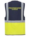 Gilet alta visibilità Safemax personalizzato per protezione civile