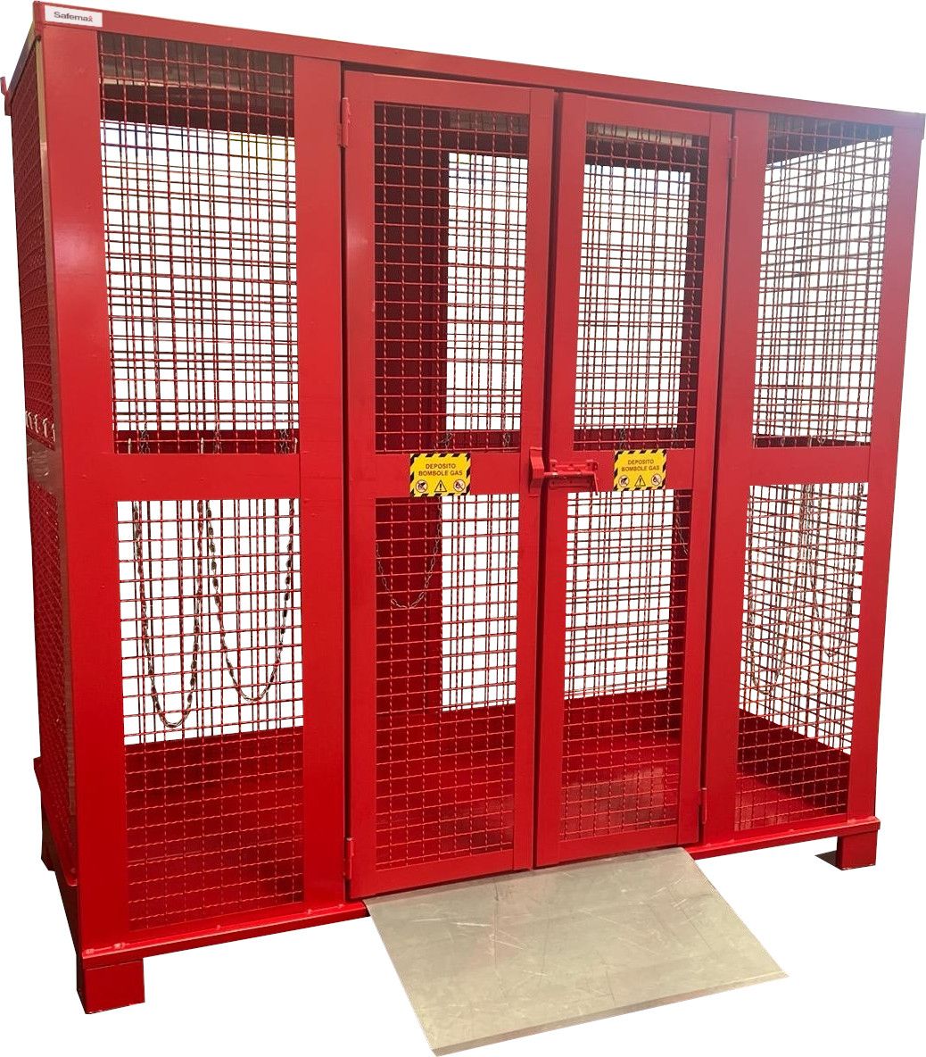 Gabbia deposito Safemax per stoccaggio fino a 24 bombole