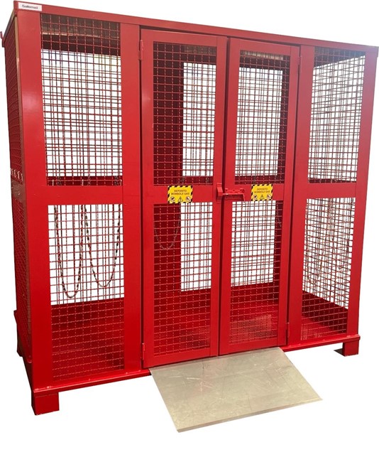 Gabbia deposito Safemax per stoccaggio fino a 24 bombole Gabbia deposito Safemax per stoccaggio fino a 24 bombole