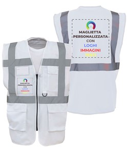 Gilet personalizzato con stampa frontale e sul retro Gilet personalizzato con stampa frontale e sul retro