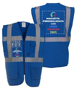 Gilet personalizzato con stampa frontale e sul retro Gilet personalizzato con stampa frontale e sul retro