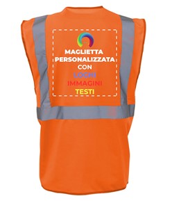 Gilet personalizzato con stampa sul retro Gilet personalizzato con stampa sul retro