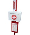 Piantana porta-estintore con coperta e cassetta pronto soccorso Safemax SafeHUB Piantana porta-estintore con coperta e cassetta pronto soccorso Safemax SafeHUB