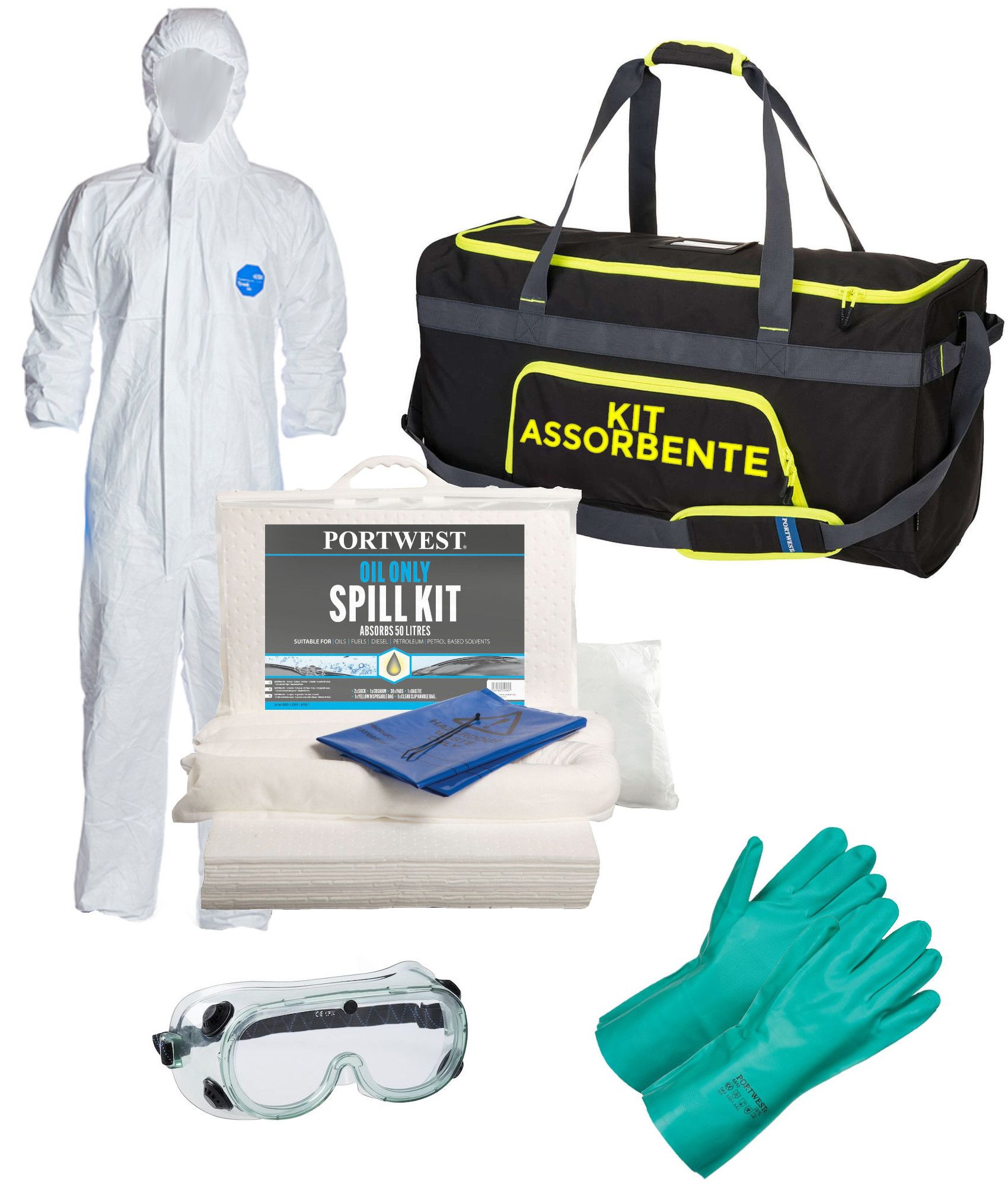 Kit prodotti assorbenti per oli Safemax