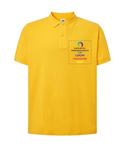 Polo personalizzata con stampa lato cuore Polo personalizzata con stampa lato cuore