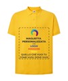 Polo personalizzata da uomo stampa fronte Polo personalizzata da uomo stampa fronte