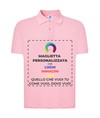 Polo personalizzata da uomo stampa fronte Polo personalizzata da uomo stampa fronte