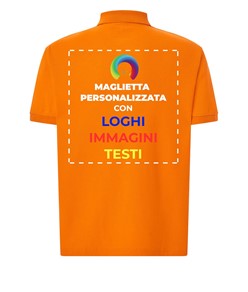 Polo personalizzata con stampa sul retro Polo personalizzata con stampa sul retro