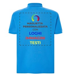 Polo personalizzata con stampa sul retro Polo personalizzata con stampa sul retro