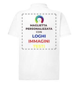 Polo personalizzata con stampa sul retro Polo personalizzata con stampa sul retro
