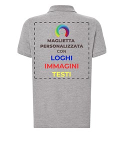 Polo personalizzata con stampa sul retro Polo personalizzata con stampa sul retro