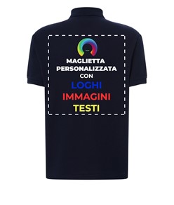 Polo personalizzata con stampa sul retro Polo personalizzata con stampa sul retro