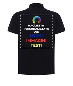 Polo personalizzata con stampa sul retro Polo personalizzata con stampa sul retro