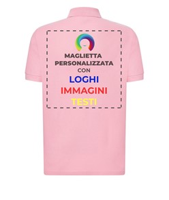 Polo personalizzata con stampa sul retro Polo personalizzata con stampa sul retro