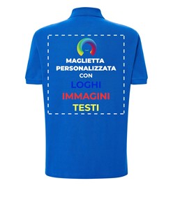 Polo personalizzata con stampa sul retro Polo personalizzata con stampa sul retro