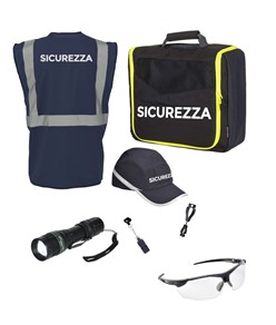 Kit Safemax con articoli per servizio di sicurezza