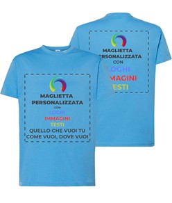 T-shirt personalizzata con stampa fronte e schiena