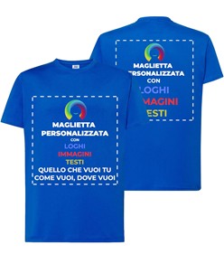 T-shirt personalizzata con stampa fronte e schiena