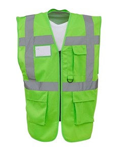 Gilet alta visibilità Safemax con scritta STAFF