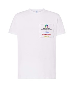 T-shirt personalizzata con stampa lato cuore