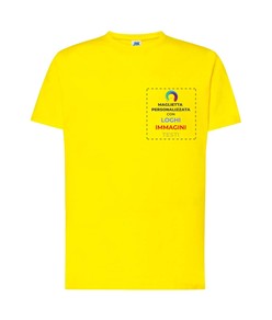 T-shirt personalizzata con stampa lato cuore
