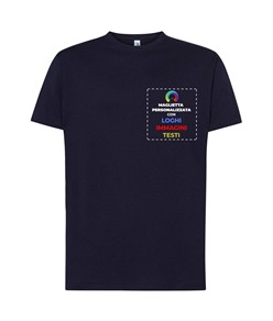 T-shirt personalizzata con stampa lato cuore