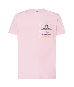 T-shirt personalizzata con stampa lato cuore
