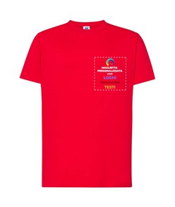 T-shirt personalizzata con stampa lato cuore