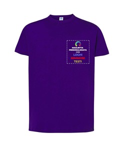 T-shirt personalizzata con stampa lato cuore