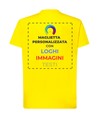 T-shirt personalizzata con stampa su schiena T-shirt personalizzata con stampa su schiena