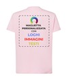 T-shirt personalizzata con stampa su schiena T-shirt personalizzata con stampa su schiena